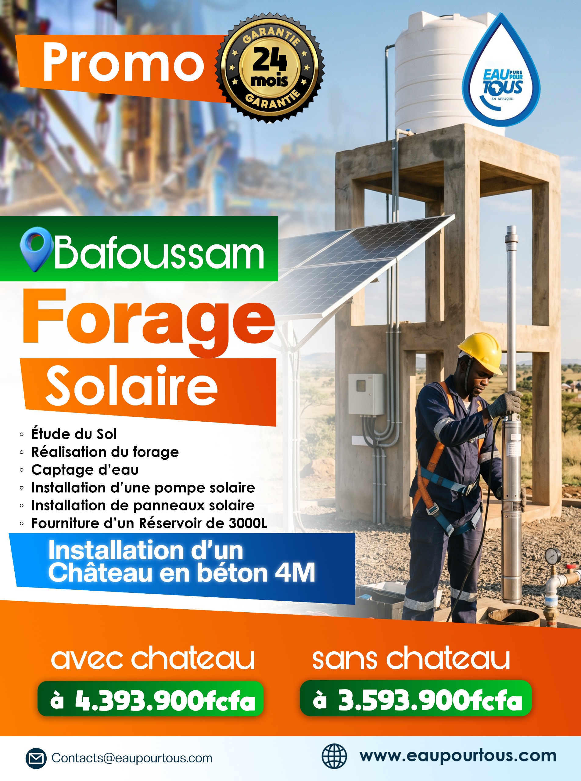 Forage solaire Bafoussam